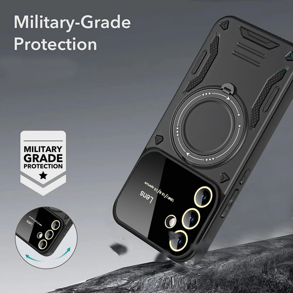 Samsung Galaxy S23 5G Military Grade Hard Back Ring Case