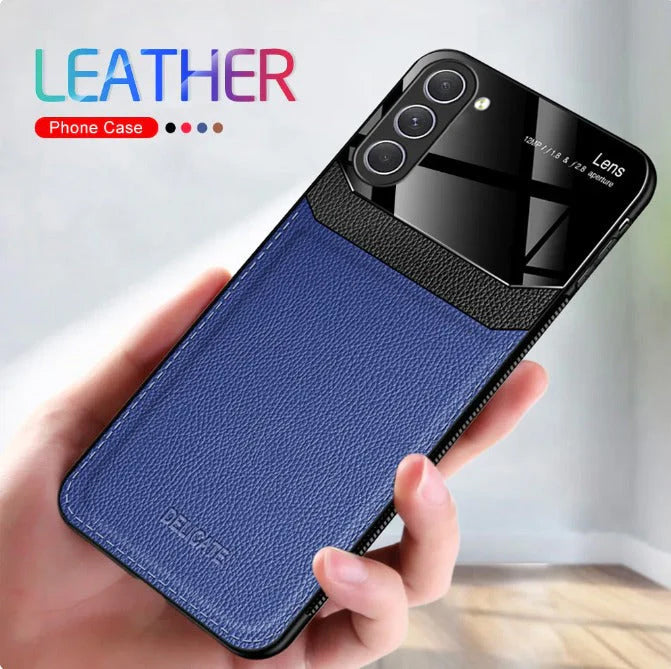 Galaxy S23 5G Premium Leather Lens Protective Case