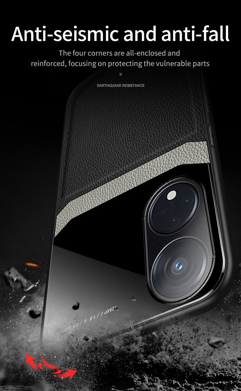 Oppo Reno 8T 5G Premium Leather Lens Protective Case