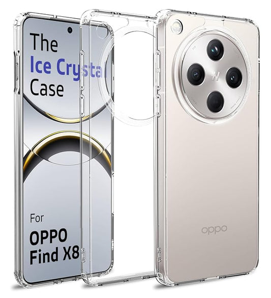 OPPO Find X8 Antislip Acrylic Transparent Phone Case