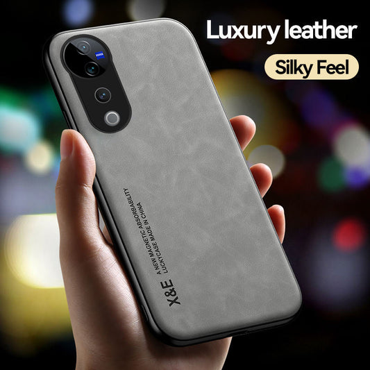 Vivo V40 Pro Comfortable Touch Sheepskin Leather Mobile Phone Case