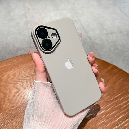 Luxury Matte Case With Logo For iPhone 16