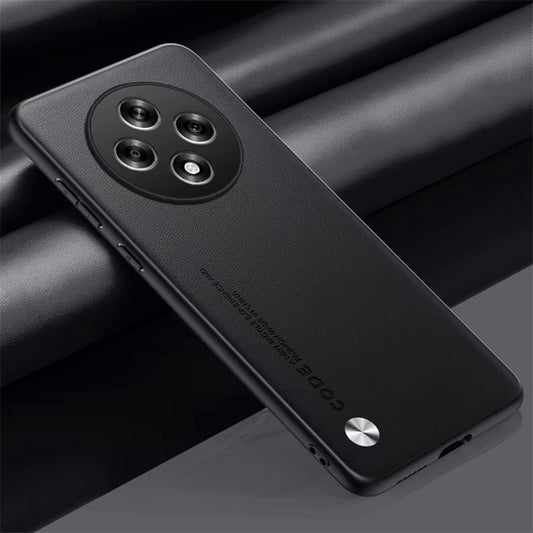 OPPO F27 Pro+ Soft Vegan Leather Grain Protective Back Cover Case