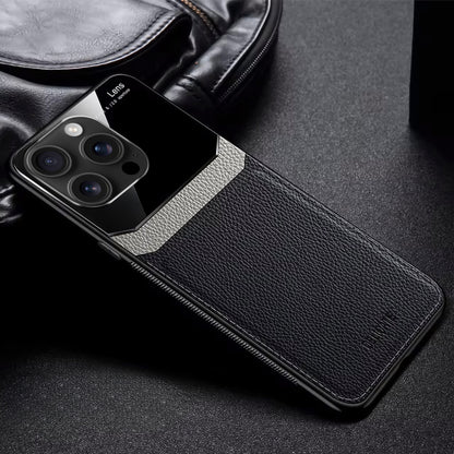 iPhone 15-16 Series Premium Leather Lens Protective Case