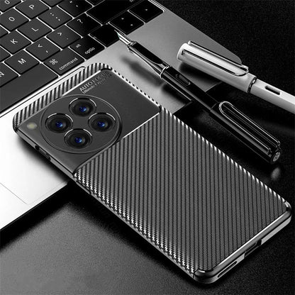 OnePlus 12 Luxury Carbon Fiber Texture Phone Case Thin Shell