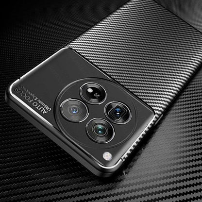 OnePlus 12 Luxury Carbon Fiber Texture Phone Case Thin Shell