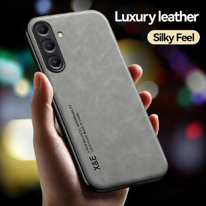 Galaxy S24FE 5G Comfortable Touch Sheepskin Leather Mobile Phone Case