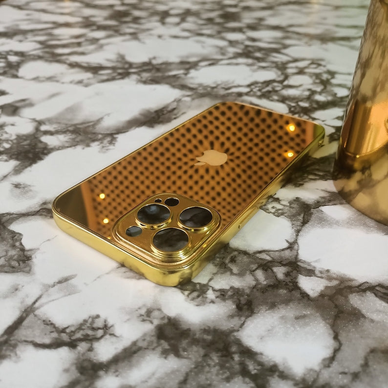 High Quality Gold Customizable iPhone Case