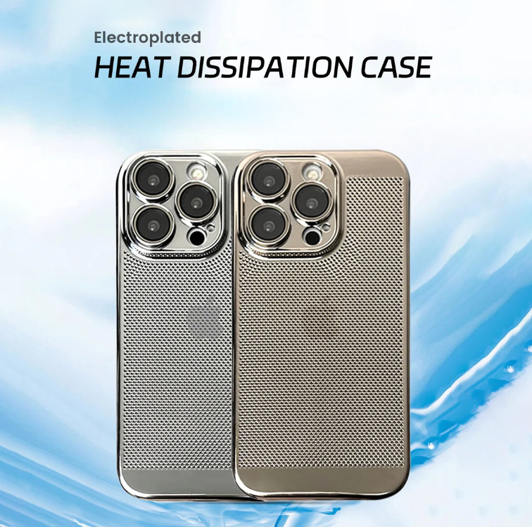 New Popular Mesh Red Electroplated Precision Heat Dissipation For iPhone Case