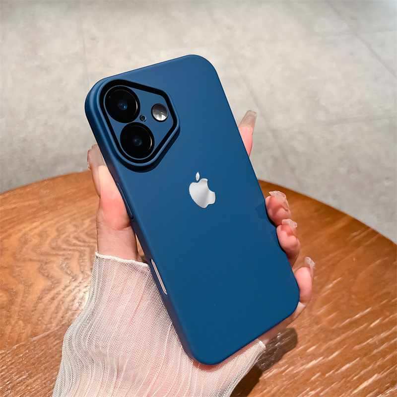 Luxury Matte Case With Logo For iPhone 16