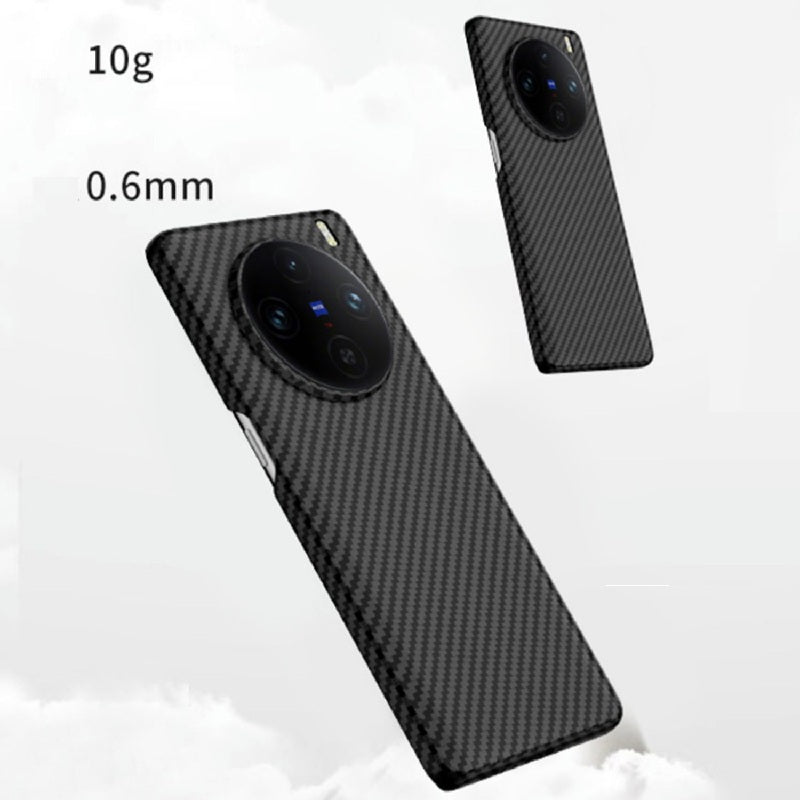 Vivo X100 Pro Luxury Carbon Fiber Texture Phone Case Thin Shell