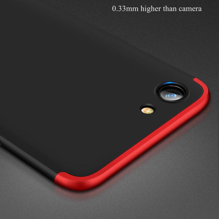 Oppo A83 Ultimate 360° Shockproof Complete Protection Matte Back Cover (Free Tempered Glass)