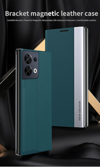 Oppo Reno 8 5G Magnetic Flip Leather Case